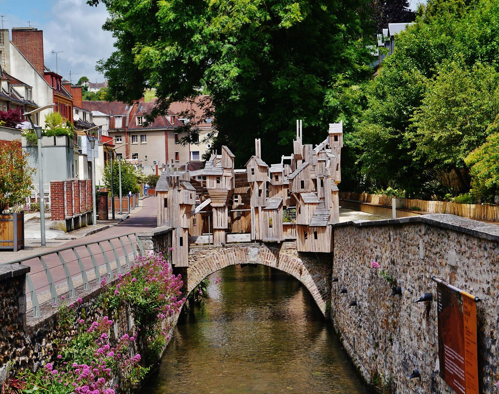 Les bords de l'Iton à Évreux